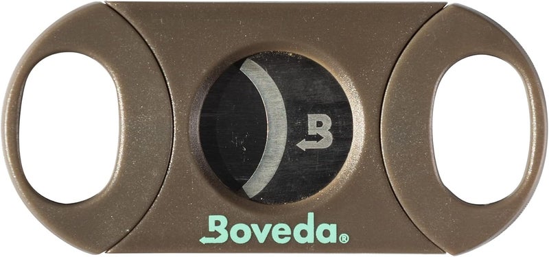 Boveda Cigar Cutter with Stainless Steel Double-Guillotine Blades and Large Finger Holes; Utility knife for Up to 64-Ring Gauge - Image 1